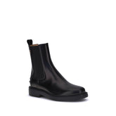 Black Calf Leather Bos Taurus Chelsea Boots